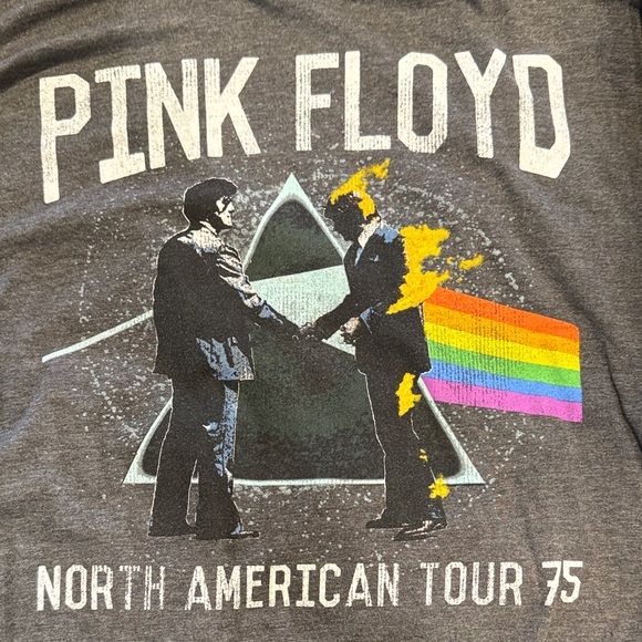 Pink Floyd Charcoal Tee with Rainbow Graphic - Picture 8 of 8